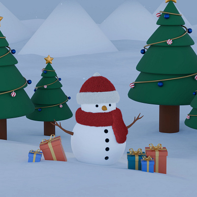 Merey Christmas 3d blender3d motion graphics