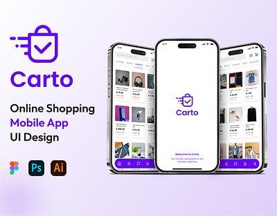 Carto Mobile App UI Design app app design app designer design graphic design illustration interface logo product design typography ui user interface ux vector