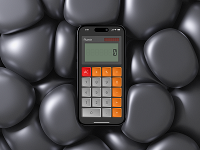 Plumin - Old Calculator Design Concept app app design calculator deyli dribbble ios iphone mockup neomorphism old retro shot ui uiux ux uxui