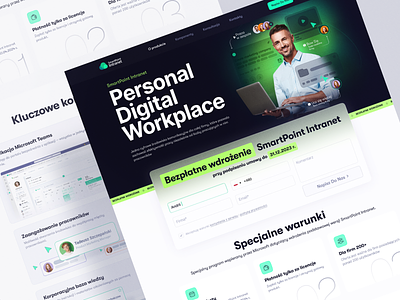 Landing page of the Internal Corporate Portal clean corporate portal internal corporate portal landing page portal product design ui ui design uiux ux ux design web design website