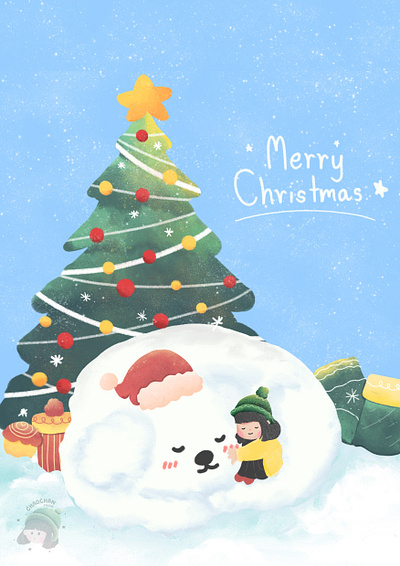 Merry Christmas 🎄 3d animation branding cartoon christmas design graphic design illustration logo merry christmas ui