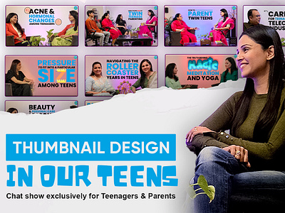 In Our Teens by Manasi Salvi (YouTube Thumbnail Design) graphic design podcast thumbnail design