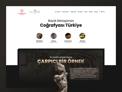 Taş Tepeler | UI branding design header hero history home home page image landing landing page project shot turkey türkiye ui ux web website