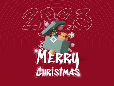 Merry Christmas 2023 design minimal