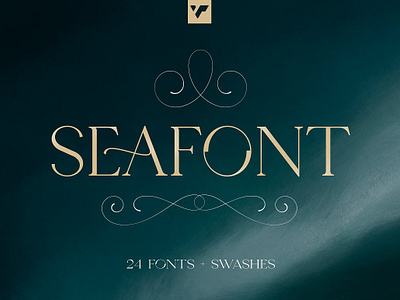 Seafont - serif typeface, 25 styles family font ligature ligature glyphs serif typeface wide