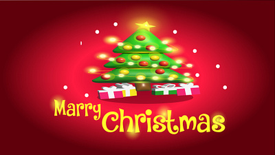 Marry Christmas tree. 3d animation christmas tree design gift graphic design illustration motion graphics santa tree vector