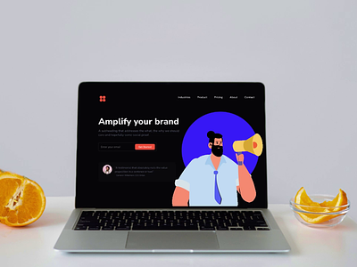 Lottie animated header ad ad agency advertising animated header animation dark ui header design hiring illustration json landing page lottie motion graphics saloni social ad ui website design