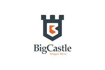 Big Castle Logo castlelogo fortlogo fortresslogo letterlogo securitylogo shieldlogo