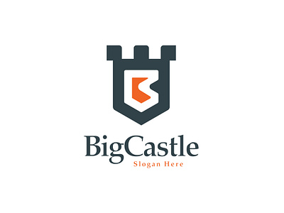 Big Castle Logo castlelogo fortlogo fortresslogo letterlogo securitylogo shieldlogo