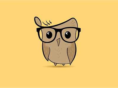 Booky the Smart Owl brand branding character graphic design hand drawn illustra illustration logo mascot vector visual identity