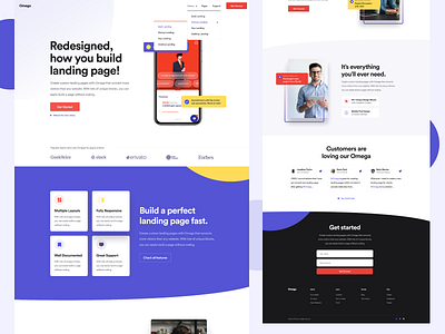 Landing page Builder app app design branding design graphic design illustration logo ui ux vector