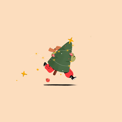 Merry Christmas 🎄 character design christmas illustration illustrator motion graphics new year