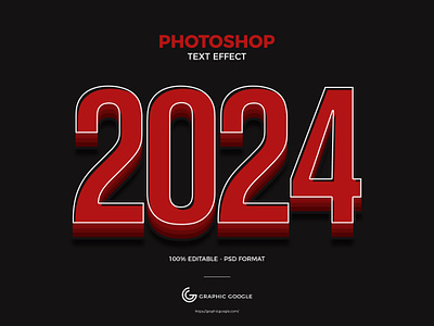Free 2024 Photoshop Text Effect 3d graphics mockup photoshop text effect product design psd text text effect