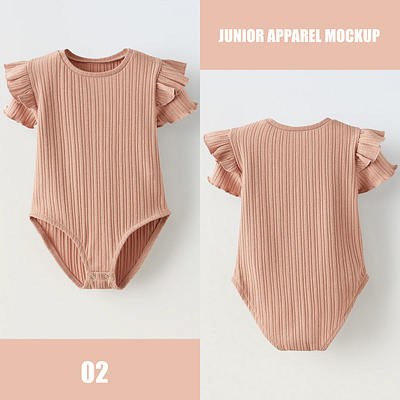 Junior Apparel Mockup 02 apparel baby children clothes design download fabric fashion kids mockup photoshop psd template textile