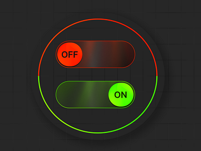 Just an On/Off Switch dailyui ui ux vector