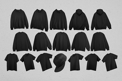 Floating Mockup Bundle apparel artwork branding crewneck design graphic design hoodie mockup t shirt template