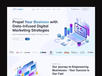 Digital Marketing Agency Website Design business growth digital agency digital marketing agency website digital marketing services digital service website digital studio inspirations landingpage marketing company website pixavail studio services agency treanding ui user interface design ux web design web designing web developer webflow website development
