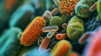 BACTERIA by macro ai images bacteria colorful graphic design illustratio macro images midjourney