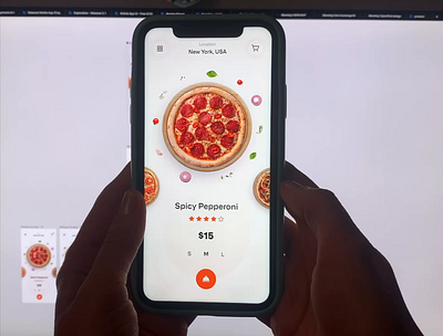 App Italian Pizza branding clean design flat illustration logo minimal simple ui ux