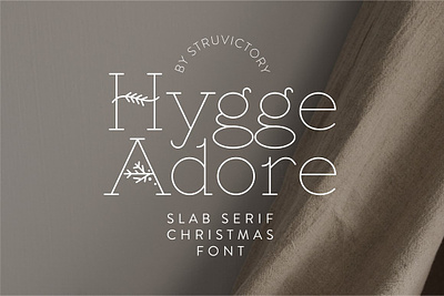 Hygge Adore - Christmas Serif Font christmas design christmas font christmas logo cool font display font feminine font hygge font lagom linear style logo font new year flyer nordic font nordic style aesthetic font patterned font scandinavian font serif font slab serif font thin line font typography font winter font