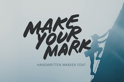 Make your mark marker font typeface design marker font realistic marker typeface