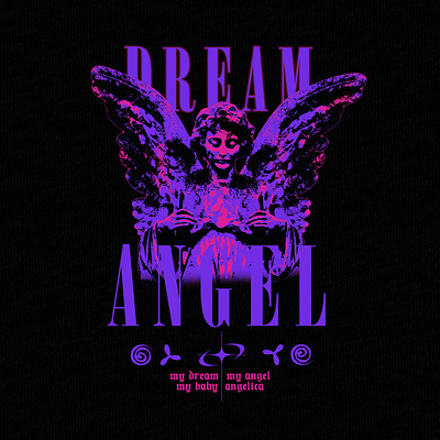 DREAM ANGEL HIGH END FASHION BRAND T-SHIRT DESIGN apparel design clothing clothing design clothingbrand fashion design flat sketches graphic design hoodie design mens tee mensfashion ss24 t shirt streetwear style t shirt t shirt design tee tshirt tshirtdesign unisex tshirt womenswear