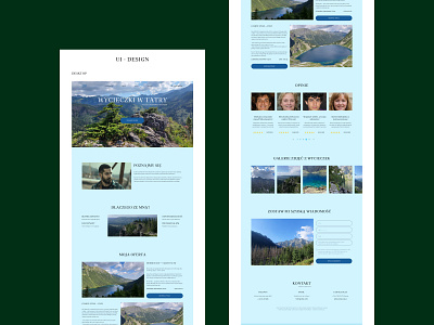 Tatra Mountains Tours. Landing Page design landing page travel ui web