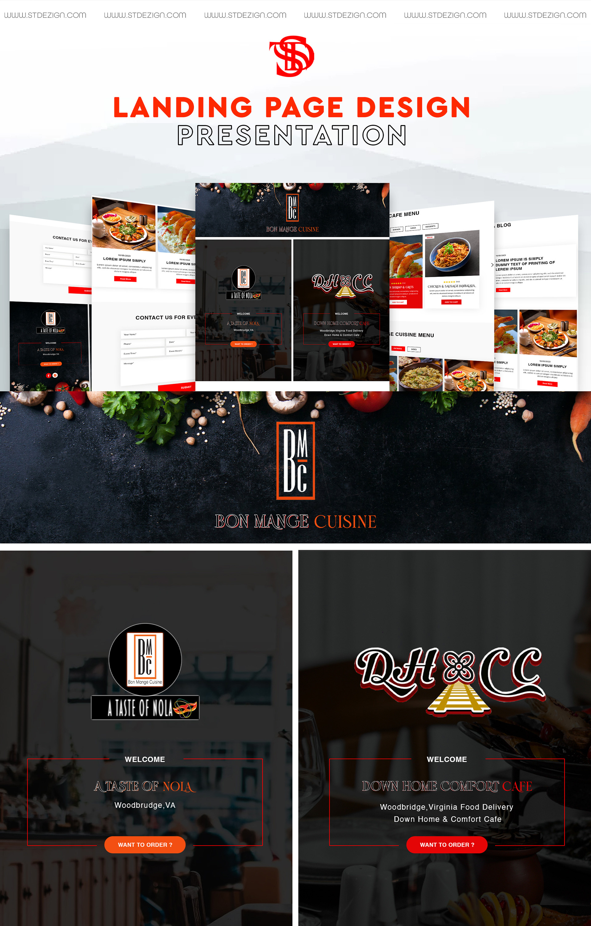 Food cafe landing page design 3d branding cafe landing page cafe menu landing page creative landing page design food landing page graphic design landing page landing page design modern landing page design motion graphics shopify landing page ui ux wix landing page wordpress landing page