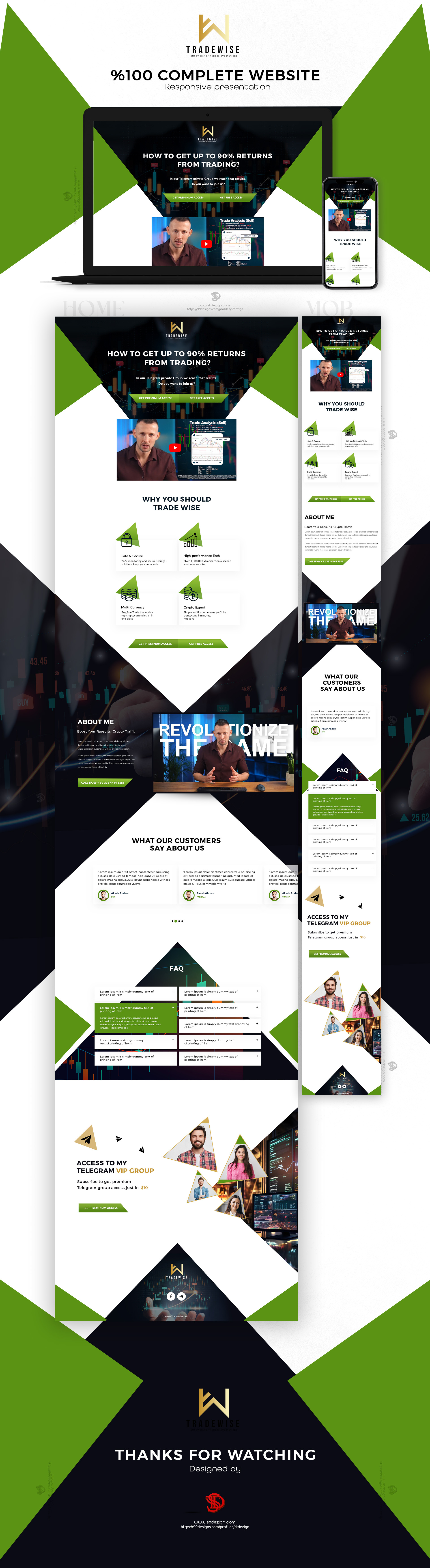 Trading landing page bitcoin landing page bitcon coin trading landing page creative landing page design illustration landingpage luxury landing page modern landing page trading trading landing page ui webdesign webpagedesign website design