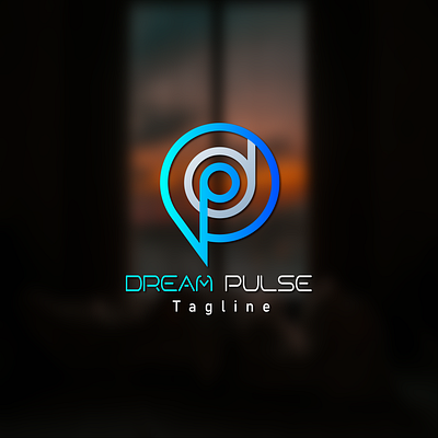 This is a logo dream pulse. 3d graphic design logo motion graphics ui