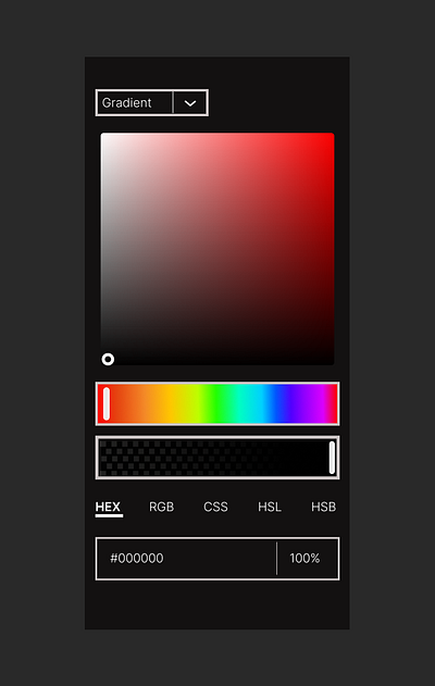 Daily UI challenge Day60/100 Created a color Picker UI ui