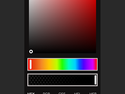 Daily UI challenge Day60/100 Created a color Picker UI ui