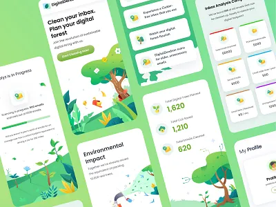 Streamline Your Digital Life with DigitalDendron cloud designthinking digitaldendron emailmanagement forest storage ui