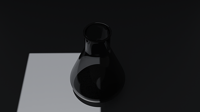 Black Lab Flask 3d blender design flask graphic design lab motion graphics ui