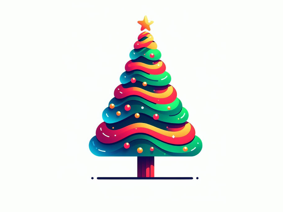 Minimal Christmas Tree Illustration By Mous Artgraphy On Dribbble