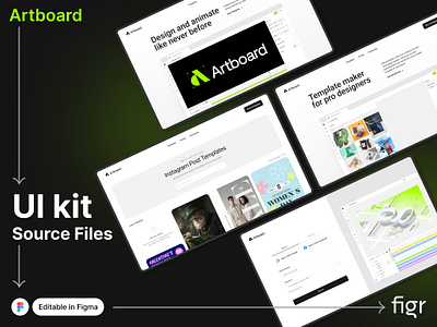 Make Artboard UI your own artboard branding design editable figma figma editable free home page kit landing page mockup mockup generator redesign template ui ui kit ui ux web app web design website