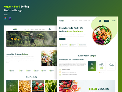 Organic food selling website design branding design figma figma community figma design figma trends food related website food website full view website full website graphic design organicfood popular website responsive website ui ux webdesign website website design websitedesign