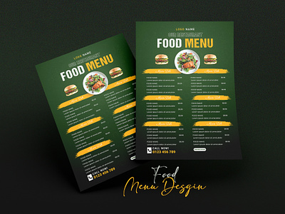 Simple food menu for a restaurant food list food menu foods menu design menu list menus restaurant food menu design top menu design