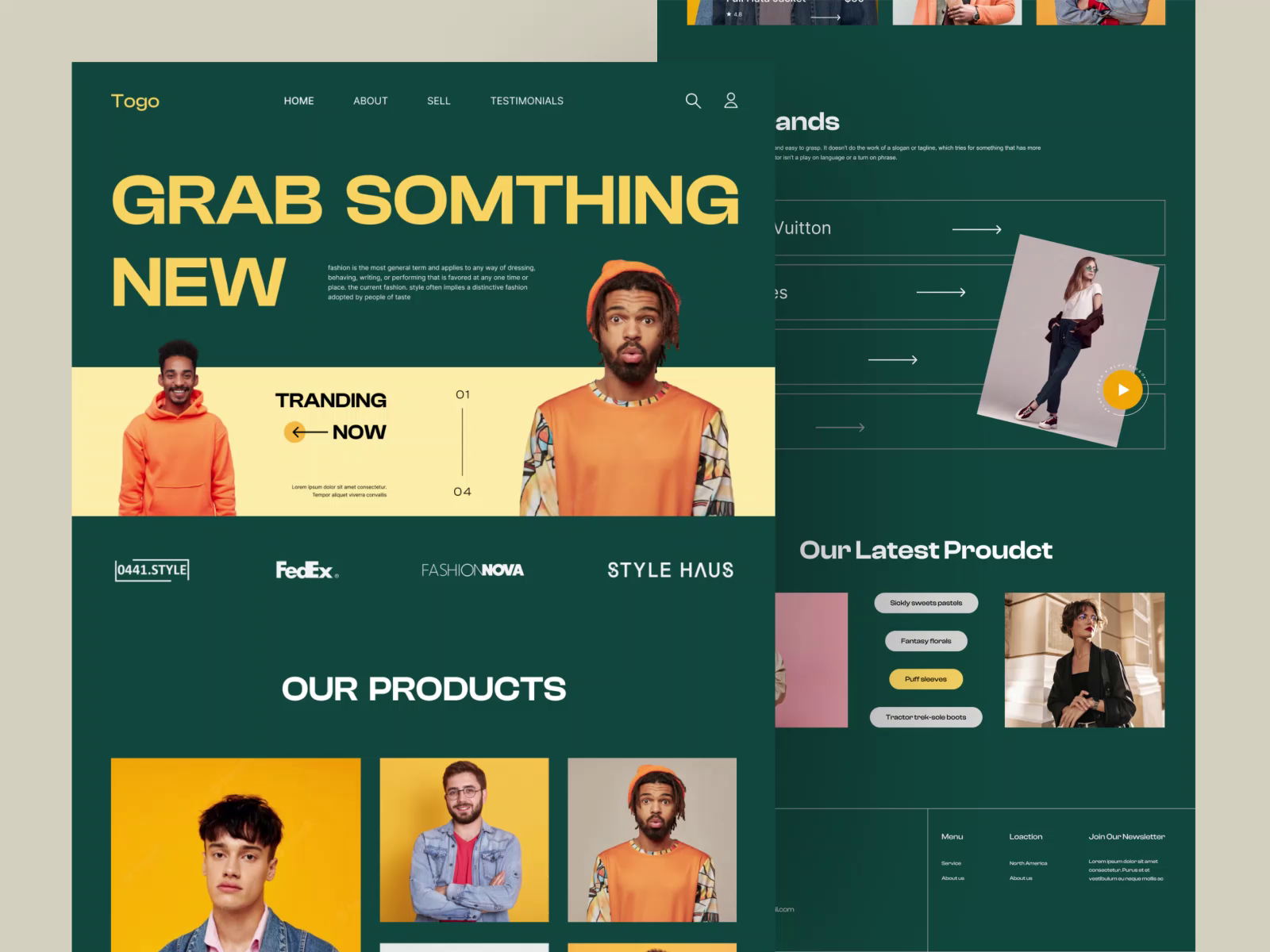 E-commerce Fashion Website by Majarul Islam on Dribbble