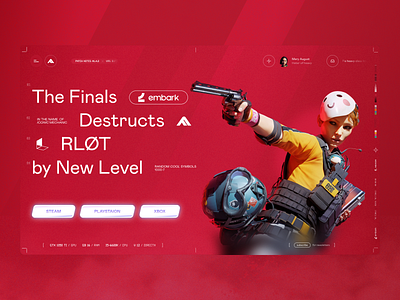 fix heavy \ THE FINALS 3d agent apex legends character cool csgo fps game gaming modern red the finals ui video game volumetric