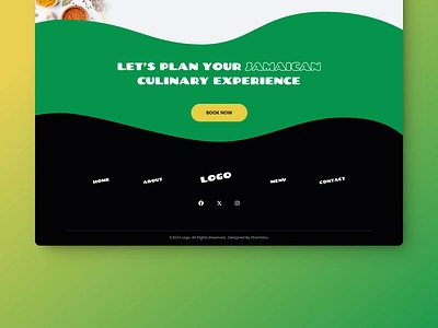 Footer footer landing landing page section ui ux w web design website