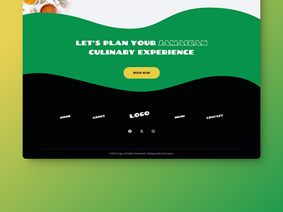 Footer footer landing landing page section ui ux w web design website