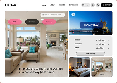 HOTEL WEBSITE REDESIGN design graphic design product design ui uiux design website design