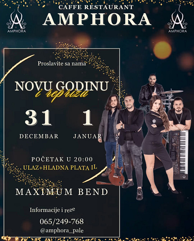 New Year Extravaganza: Live Music Edition - Designed by Marina animation branding graphic design motion graphics newyear socialmedia video