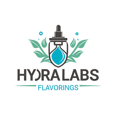 HYDRA LABS branding flavoring graphic design lab logo