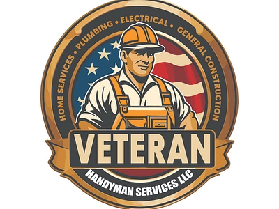 Veteran Handyman Services branding graphic design handyman logo services veteran