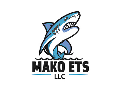 MAKO ETS branding graphic design logo shark