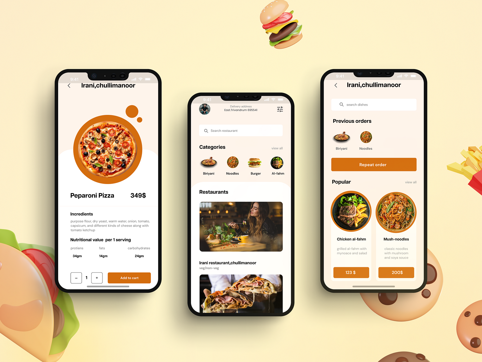 Food Delivery App Ui By Sreeraj S On Dribbble