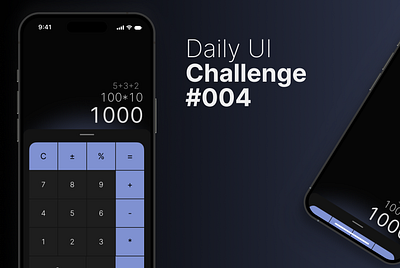 #004 DailyUI — Calculator App app calculator dailyui mobile design