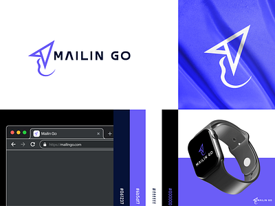 Mailin Go - A abstract logo abstract animation awsome branding design graphic design illustration logo minimalist motion graphics typography ui ux vector